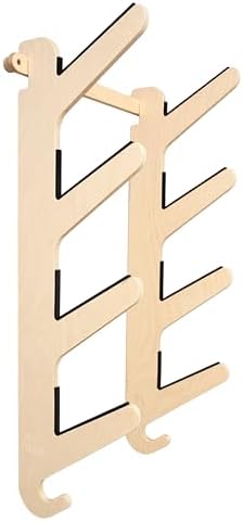 Grassracks Bamboo & Birch Snowboard Rack and Skateboard Rack - Moloka`i Series Snowboard Wall Mount by Grassracks