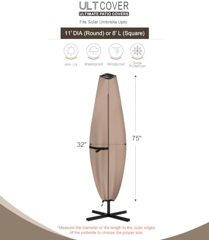 ULTCOVER Waterproof Clear Top Outdoor Umbrella Cover - Image 3