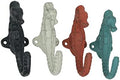 Zeckos Set of 4 Coastal Seahorse Decorative Wall Hooks, 5 Inch Coral Orange by Zeckos