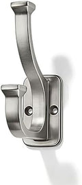 10 Pack 4-1/2inch Satin Nickel Coat Hooks by CABDM