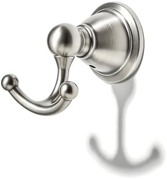khtumeware 4 Pack 2-1/2 inch Brushed Nickel Vintage Towel Hooks by khtumeware