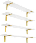 DINZI LVJ Long Wall Shelves, 47.3Inch Wooden Wall Mounted Shelves, Set of 4 by DINZILVJ