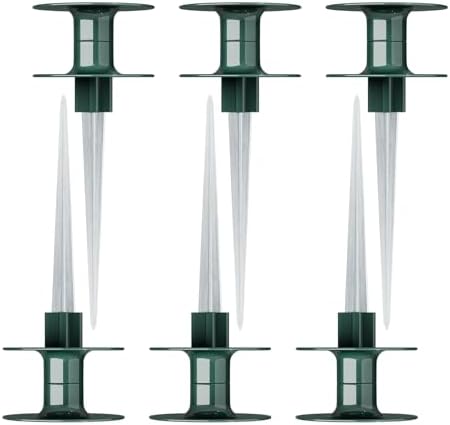 2 Pack Hose Guard Stake, 10 Inch Garden Hose Guide Spike Zinced Metal Spike with Heavy Spin Top, Keep Garden Hose Out of Flower Beds for Plant Protection, Yard Lawn by Unknown
