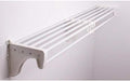 EZ Shelf - Closet Shelf with Hanging Rod - 30” to 50" Expandable, White, Closet Shelves – Strong, Holds 200 lbs – Easy Install – Backwall (Floating) with 2 End Brackets, Alternative to Wire Shelving by EZSHELF