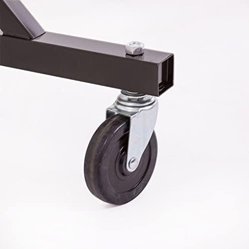 Econoco Commercial Rolling Z-Rack with Zippered Protective Garment Cover - Image 5