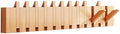 Paint Wood Wall Mounted Coat RackHooks Piano Key Hangers Natural Solid Wood Hanger Non-Woven Fabric Clothes Hangers for Closet, Kitchen, Bedroom, Bathroom, Entryway（Beech 12 Hooks） by MurphyBedKitMattresFrame
