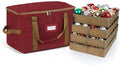 Covermates Adjustable Ornament Storage Bag, 19.25" W x 13" D x 12.5" H, Red by Covermates