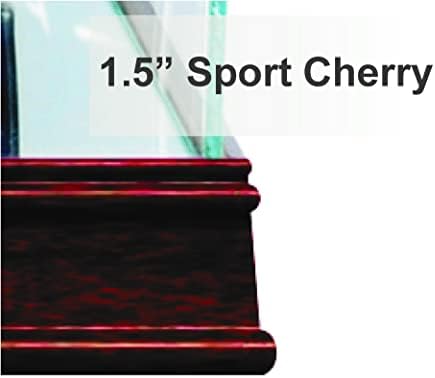 Football Helmet Display Case - Octagon with Sport Moulding (Sport Cherry) - Image 3