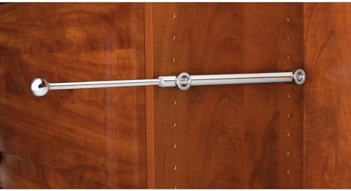 Rev-A-Shelf 12" Pull Out Valet Rod for Closet Organization, Extendable Sliding Clothes Storage Hanging Rack w/Hardware, Chrome, CVR-12-CR, (4 Pack) - Image 5