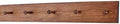 Cherry Shaker Peg Rack 4.5" Extra Wide (Mahogany, 29" x 4.5" with 5 pegs) by PEG+AND+RAIL