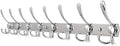 WEBI Coat Rack Wall Mount Long,8 Tri Hooks for Hanging Coats,30 inch Hook Rack Rail,Coat Hanger Wall Mounted for Clothes,Jacket,Hats,Chrome by WEBI