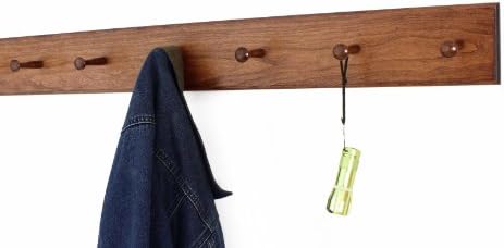 Cherry Shaker Peg Rack 4.5" Extra Wide (Mahogany, 18" x 4.5" with 3 pegs) - Image 3