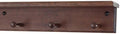 Cherry Peg Rack with Shelf -Handcrafted in The USA (Mahogany, 18" with 3 pegs) by PEG+AND+RAIL