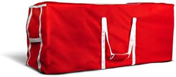Covers & all Christmas Tree Storage Bag, Made of Waterproof, UV-Resistant Polyester Fabric (60” W x 20” D x 25.5” H, Red) by CoversAll