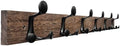 SKOLOO 36-Inch Wood Burnt Coat Rack Wall Mount with 6 Triple Hooks - Ideal for Family Entrances, Classrooms, and Pet Supplies Storage - Perfect Coat Hooks for Wall by SKOLOO