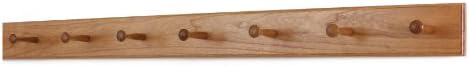 Solid Cherry Shaker Peg Racks (Cherry, 41" x 3.5" with 7 pegs) by PEG+AND+RAIL