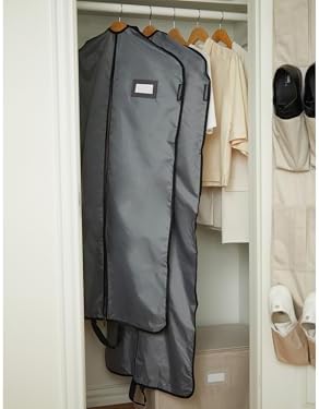 Covermates Garment Bag Set for Closet Storage and Travel, Grey - Image 4