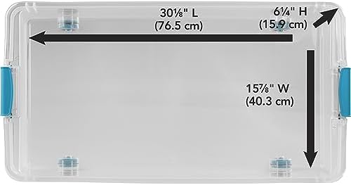Sterilite Wheeled Latching Box w/ Lids for Home & Office, 56 Quart, 4-Pack - Image 6