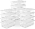 Sterilite Storage Box Stackable Tote, White, 12 Quart, 12 Pack by Sterilite