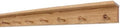 Oak Shaker Peg Rack with 4 inch Shelf (Cherry, 41" with 7 pegs) by PEG+AND+RAIL