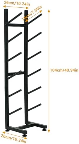 BiJun Skateboard Racks Floor Stand, 6-Layer Skateboard Wall Mount,Snowboard Storage Rack, Skateboard Organizer Floor Stand for Deck, Longboard, Snowboard, Standard Skateboards, Mini Cruiser Skateboard - Image 6