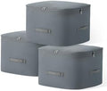 Eachy 3-Pack Comforter Storage Bag Blanket Storage Bags, 136L Compression Storage Bags for Blanket Comforter, Ultra Space Saving Self Compression Organizer by EACHY
