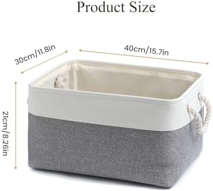 15.7x11.8x8.26 Inch Fabric Large Storage Bins with Handles 6 Pack - Image 4