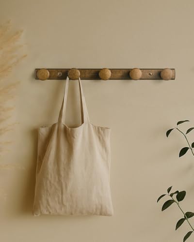 Goo-Ki 1 Pack Antique Brass Coat Rack Wall Mount Heavy Duty, Vintage Brass Towel Rack Zinc Alloy Coat Hooks Wall Mounted for Bag Hat Clothes Scarf - Image 5