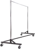 Econoco Economy Z-Rack, Collapsible, Black, 64" L x 24" W x 70" H by Econoco