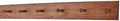 Cherry Shaker Peg Rack 4.5" Extra Wide (Mahogany, 35" x 4.5" with 6 pegs) by PEG+AND+RAIL