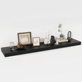 Acovy 55 Inch Floating Shelves, 12" Deep Floating Shelf Wall Mounted, 55" Wall Shelves, Rustic Deep Bookshelf, Extra Deeper & Thicker Display Shelves for Bedroom, Living Room, Set of 1 by Acovy