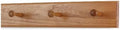 Solid Cherry Shaker Peg Racks (Cherry, 18" x 3.5" with 3 pegs) by PEG+AND+RAIL