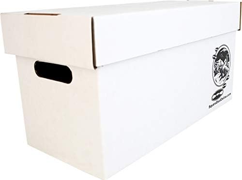 Durable Set of 10 - 7 inch Vinyl Record Storage Boxes - Sturdy Cardboard Construction with Removable Lid - Holds Up to 200 Records Each - Built Tough for Long-Term, Secure Archival Storage - #07BC09 - Image 2