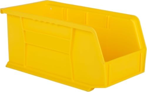 HE HUDSON EXCHANGE 11" x 5.5" x 5" (6 Pack) Plastic Stackable Storage Bin, Yellow - Image 2
