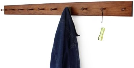 Solid Cherry Shaker Peg Racks (Mahogany, 58" x 3.5" with 10 pegs) - Image 2
