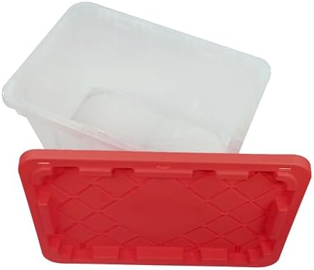 CX Xtra Tall Heavy Duty Clear 27-Gallon Stackable Plastic Storage Bins, 4pk - Image 6