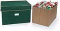 Covermates Adjustable Ornament Storage Box, 19.25"W x 13"D x 12.5"H, Green by Covermates