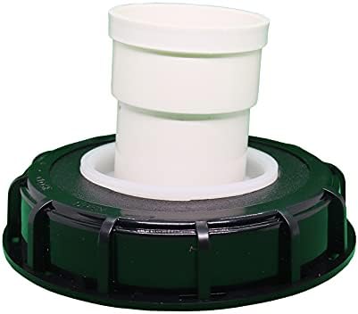 IBC Lid Filter Nylon Washable with Lid for Rain Water Tank IBC 1000 Litre DN 75 Needle Felt (Black 165mm straight head) - Image 2