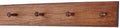 Cherry Shaker Peg Rack 4.5" Extra Wide (Mahogany, 23" x 4.5" with 4 pegs) by PEG+AND+RAIL