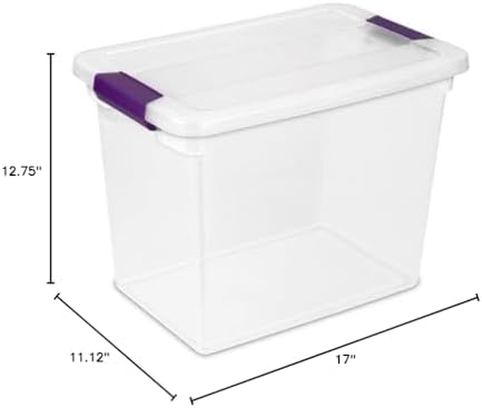 Clear View Latch Storage Box, 27-Qts. - Image 2