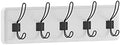 Flash Furniture Daly Wall Mounted Storage Rack - Solid White Solid Pine Wood - 24 Inch - 5 Hanging Hooks - for Entryway, Kitchen, Bathroom by FlashFurniture