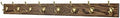 Solid Oak Coat Rack with Solid Brass Hat and Coat Style Hooks - Made in The USA (Walnut, 52" x 3.5" with 10 Hooks) by PEG+AND+RAIL