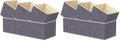 Lifewit Storage Cubes, Foldable Decorative Fabric Storage Baskets for Organizing Home Organizers with Handles for Shelves, Closet, 11 Inch Bins, 18L Gray, 12 Packs by Lifewit