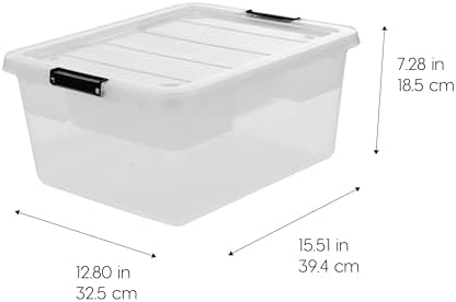 IRIS USA 6-Pack 18 Quart Clip Box with Latching Lid - Image 4