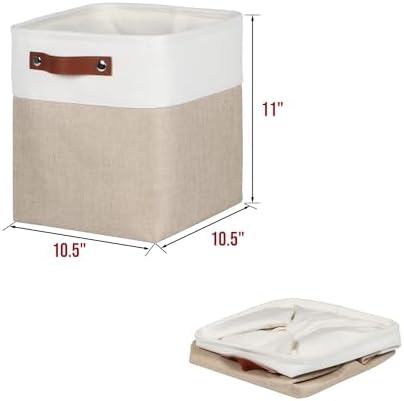 Fabric Storage Cubes 10.5x10.5x11in, Cube Storage Bins Organizers - Image 2