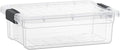 Superio Clear Storage Box with Lid, 13.7 Quart Plastic Container Bins for Organizing, Stackable Crates, BPA Free, Non Toxic, Odor Free, Organizers for Home, Office, School, and Dorm by Superio