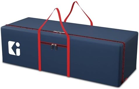 Kuber Industries Large Capacity 236 Liter Foldable Under Bed Storage Bags/Duffle Bags For Travel/Moving Bags/Wardrobe Organizer Bags | House Shifting, Travel, Hostel & Dorm Use | Red & Blue by Kuber+Industries