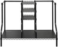 SafeRacks Golf Equipment Organizer Rack, Golf Bag Storage Rack for Garage, Fits 2 XL Bags & Accessories - Standard and Deluxe by SafeRacks