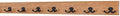 Solid Cherry Wall Mounted Coat Rack - Oil Rubbed Bronze Double Style Coat Hooks - Made in the USA (Cherry, 36" x 3.5 with 7 Hooks) by PEG+AND+RAIL