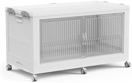 BROVIEW 340Qt Stackable Storage Bins with Lid for Home Dorm, 1Pack White by BROVIEW-EnjoytheArtofLife